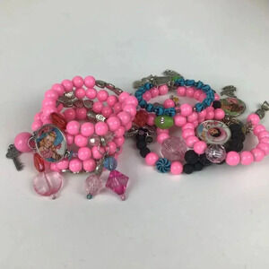 OOAK Charm Wrap Bracelets Kawaii Pop Art Lolita Retro Pastel Goth Kandy Festival